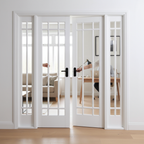 Premium Internal Room Divider Pair - 80" x 75" Dimensions, Durable Construction, Moisture-Resistant Finishing