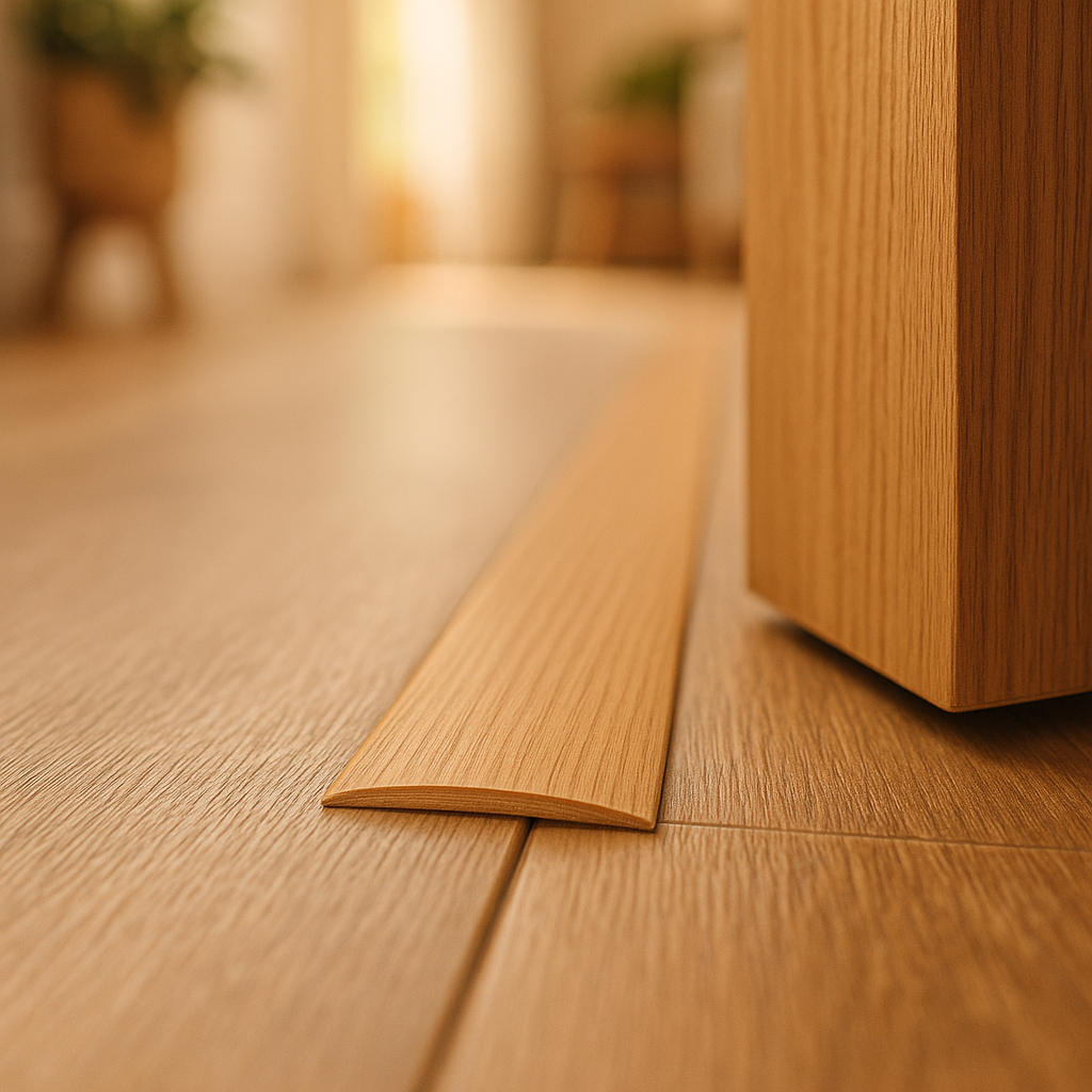 Self-Adhesive Light Oak Door Profile - 900mm Adapting Size - detail view