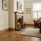 Laminate Skirting Board Dark Oak 2400mm x 15mm, Torus Profile 63-116mm
