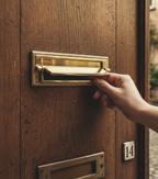 Premium Georgian Style Postal Knocker with Complete Fixings for Door Hardware - High-Quality Professional Grade for Industrial and Commercial Appli...