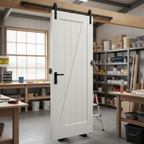 Premium Barn Style White Internal Door - Elegant Design for Luxurious Home Interiors