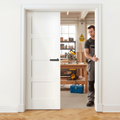 Premium Internal White Primed Shaker 4 Panel Pair Door Set - Classic Design with Minimalist Elegance and 35mm Thickness
