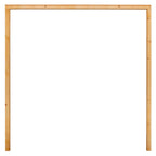 External Universal Unfinished Knotty Pine Garage Door Frame, Brown, 10-Year Guarantee