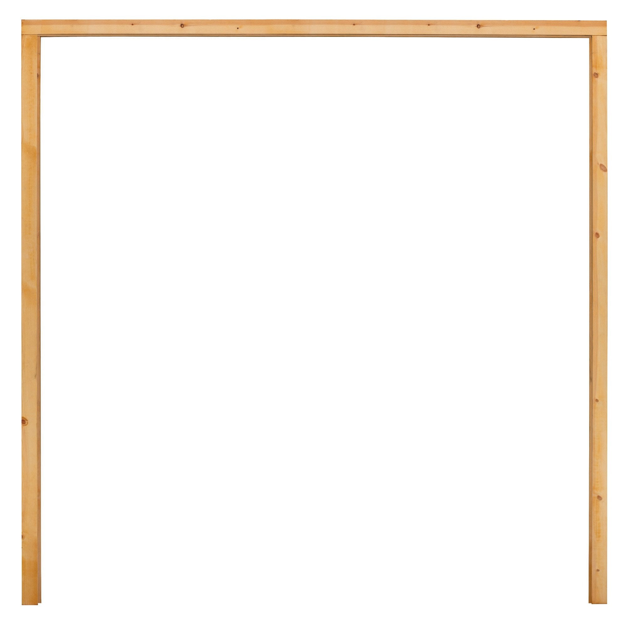 External Universal Unfinished Knotty Pine Garage Door Frame, Brown, 10-Year Guarantee
