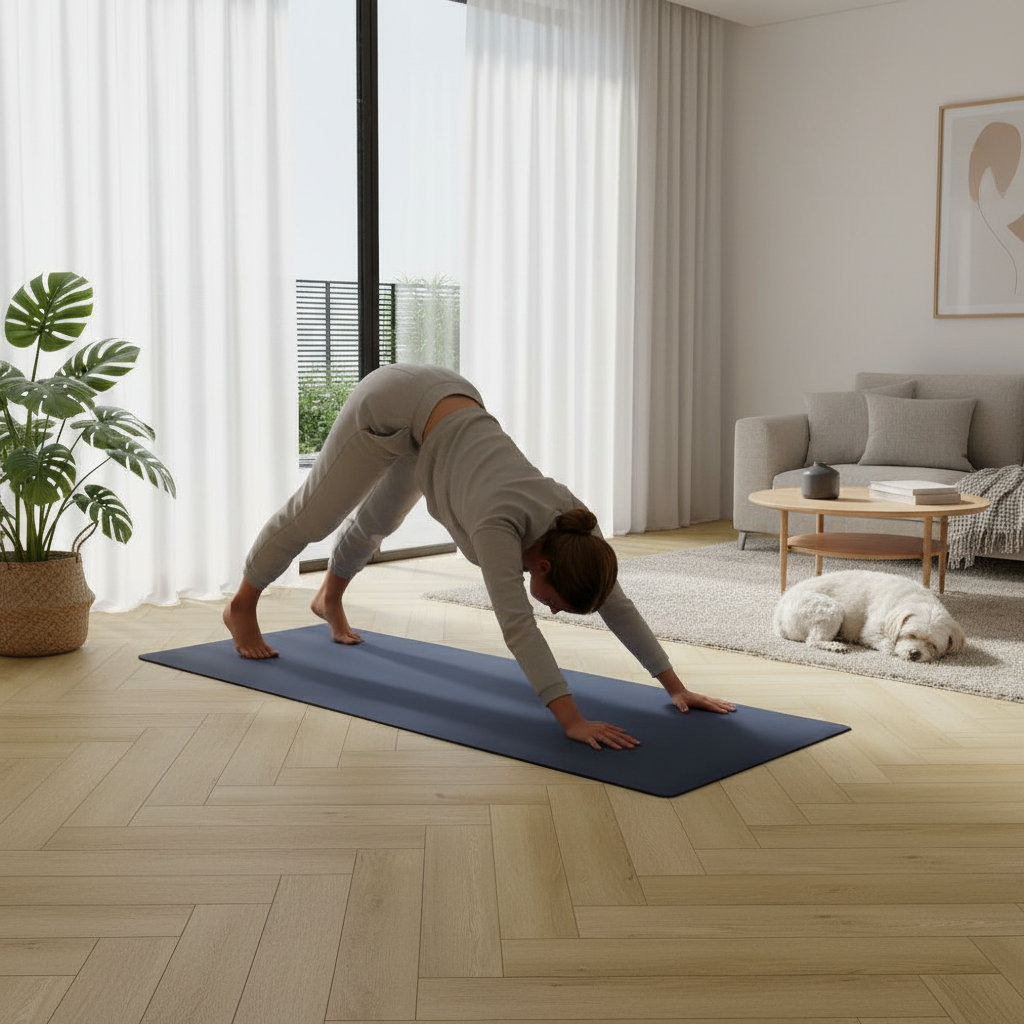 Premium 5mm Anti-Microbial UV Coated Rigid Core Vinyl Flooring with Herringbone Pattern and Waterproof Capabilities for Residential and Commercial Use