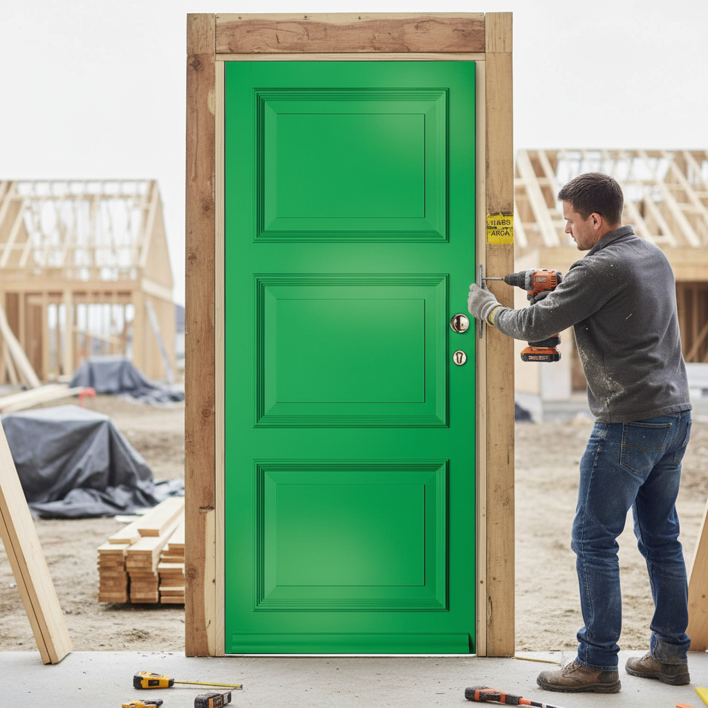 Premium Custom Made 3-Panel External Door with Solid Merbau Hardwood, 44mm Thickness, and Custom RAL Color Options