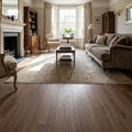 Advanced 8mm Brown Oak Laminate Flooring - Water-Resistant with 4V Bevel Edge