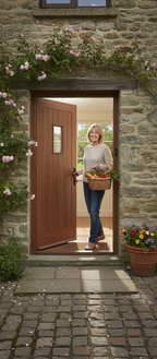 Premium Unglazed Hardwood External Door with Deep Bead Recess for Double Glazing
