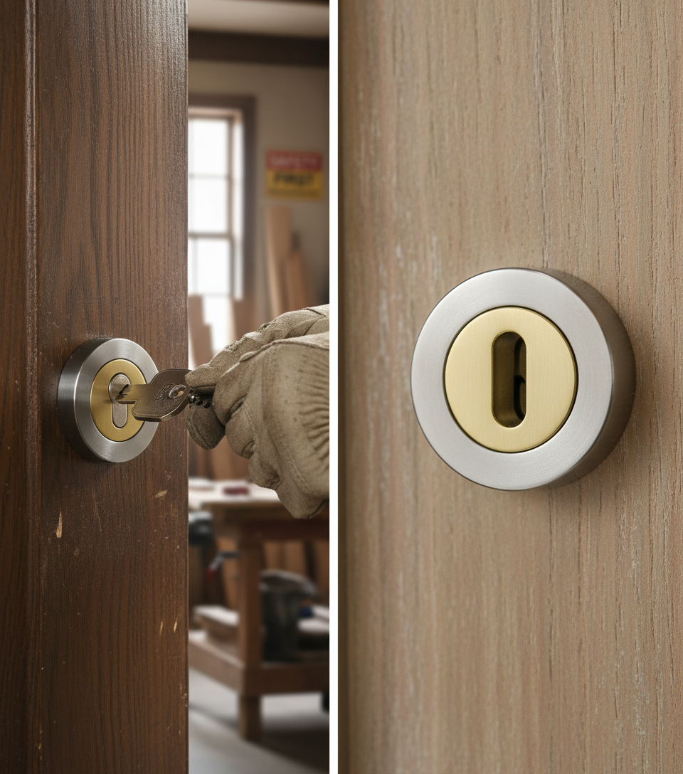 Premium Heavy Duty Escutcheon for Lever Handle with Conceal Fixing - Sold Individually