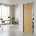 Premium Oak Flush Pocket Door Set - Space-Saving Design with No Bottom Track and 15-Year Guarantee