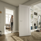 Premium Contemporary White Internal Door with Solid Core and Custom Size Options