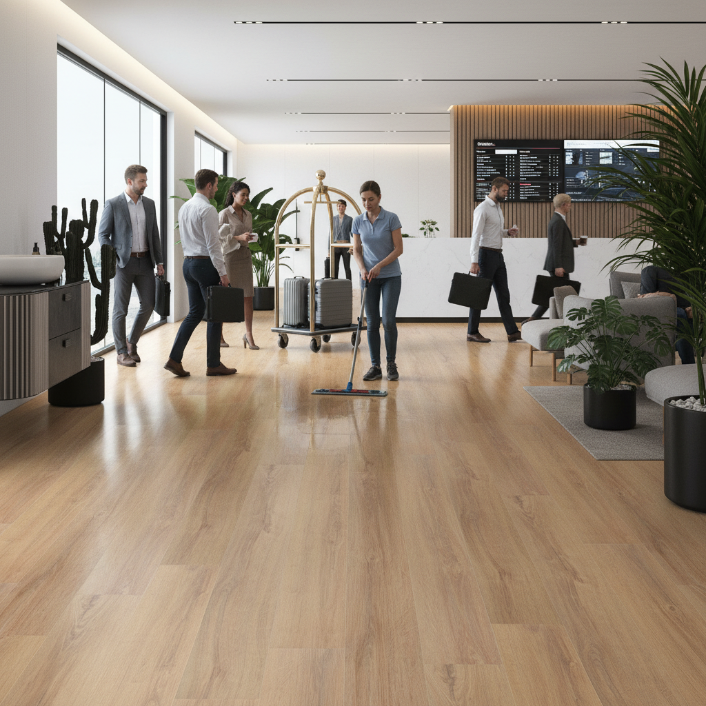 Premium 2mm UV Coated Luxury Vinyl Flooring with Oak Effect for High-Traffic Areas - Waterproof and Scratch-Resistant