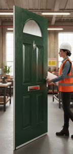 Premium External Glazed Fire Door Set with 30-Minute Fire Resistance, Multipoint Locking System and Custom Color Options