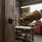Premium Solid Brass Open Key Hole Escutcheon in Matt Black Finish for Elegant Interior Design - Image 2