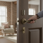 Premium Antique Brass Door Handle Pack with Lever, Hinges, and Lock Options for Versatile Door Applications