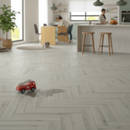 Premium Herringbone Vinyl Flooring 5mm Anti-Microbial UV Coated with Rigid Core for High-Traffic Areas - Image 2