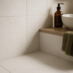 White Matt Porcelain Wall and Floor Tile for Modern Interiors - detail view