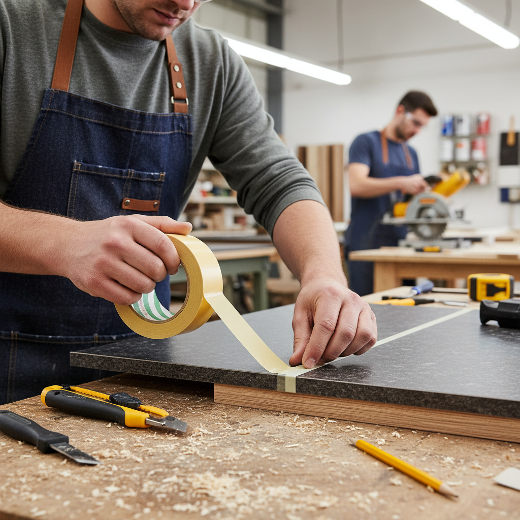 Premium Double-Sided Worktop Edge Tape 5m - Durable, Easy to Use for Professional Installation - Image 2