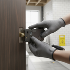 Premium 63mm (2.5'') CE Bathroom Lock - Satin Nickel Finish with 10-Year Guarantee for Enhanced Safety and Security