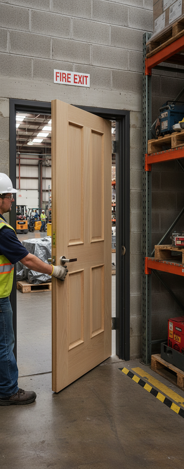 Custom Made Premium 4 Panel Internal FD30 Fire Door with Bespoke Design Options and Certified Safety Standards