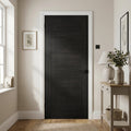 Black Internal FD30 Fire Door Fully Finished with Construction