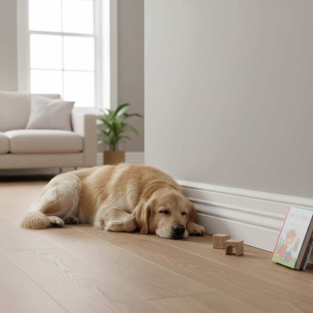 Premium White Painted Decorative Skirting Board 2.4m x 14mm x 114mm for Elegant Interior Finishing - Image 2
