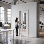 Internal Pocket Door Set with Clear Glass Panel for Elegant Light Infusion and Space Optimization - Image 2