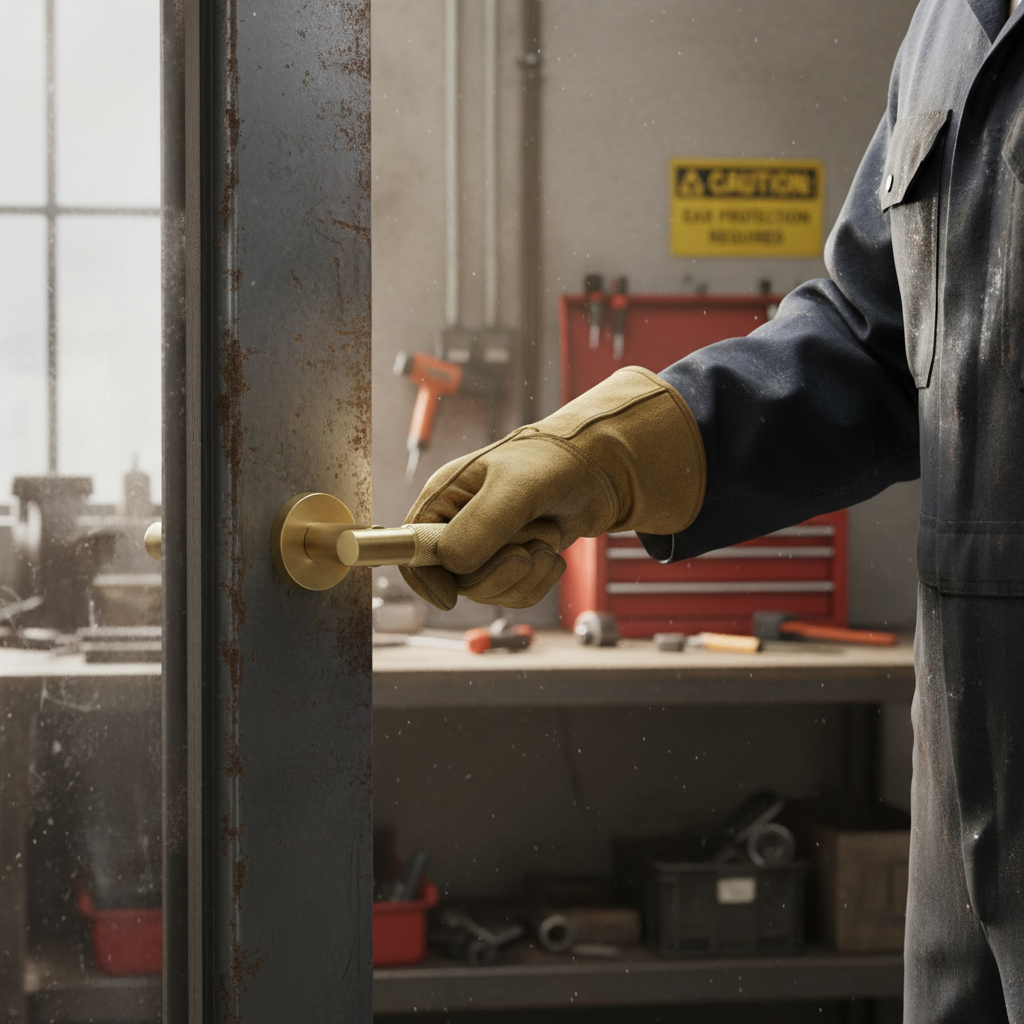 Premium Knurled Lever Handle on Round Rose - Contemporary Design with 5 Finishes Available