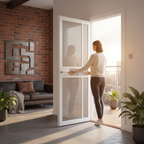 Premium Industrial Style Glazed Door with Robust MDF Construction and Versatile Design for Modern Interiors