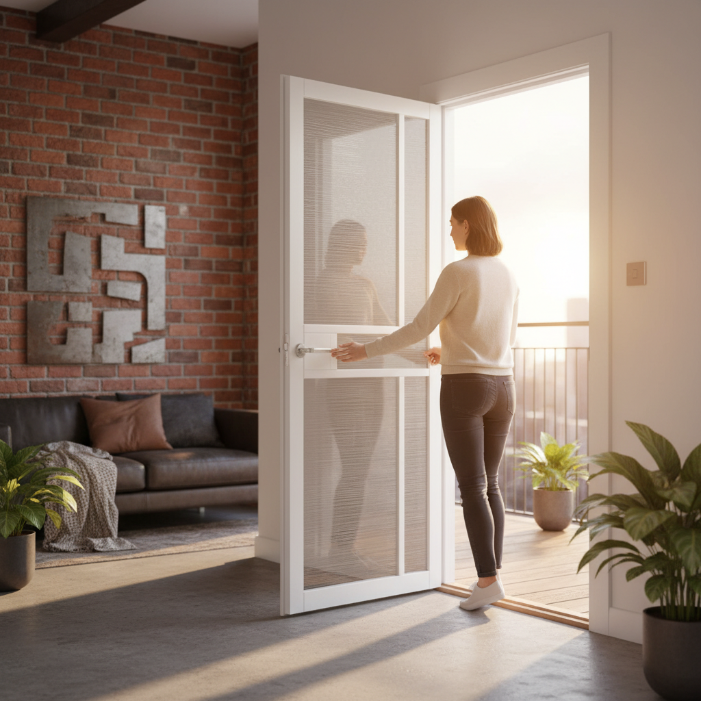 Premium Industrial Style Glazed Door with Robust MDF Construction and Versatile Design for Modern Interiors