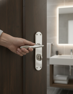 Premium Bathroom Lock with Lever on Backplate - Variants Available for Enhanced Security and Convenience