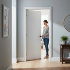 Premium Contemporary Internal Door with V Grooves and Solid Core Construction for Modern Interiors