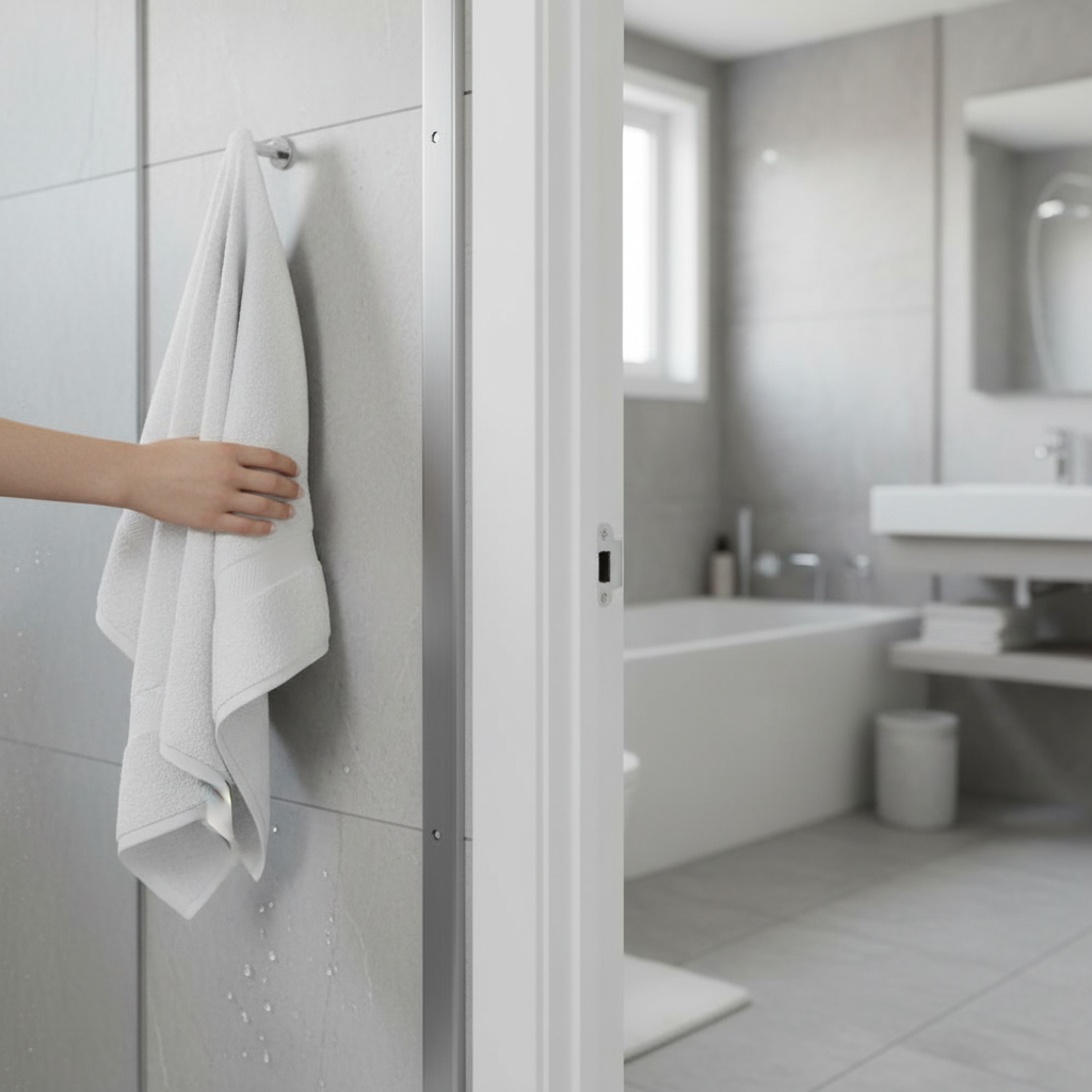 Premium Aluminium End Trim for SPC Wall Panels - 2.7m Length for Enhanced Aesthetic Finish