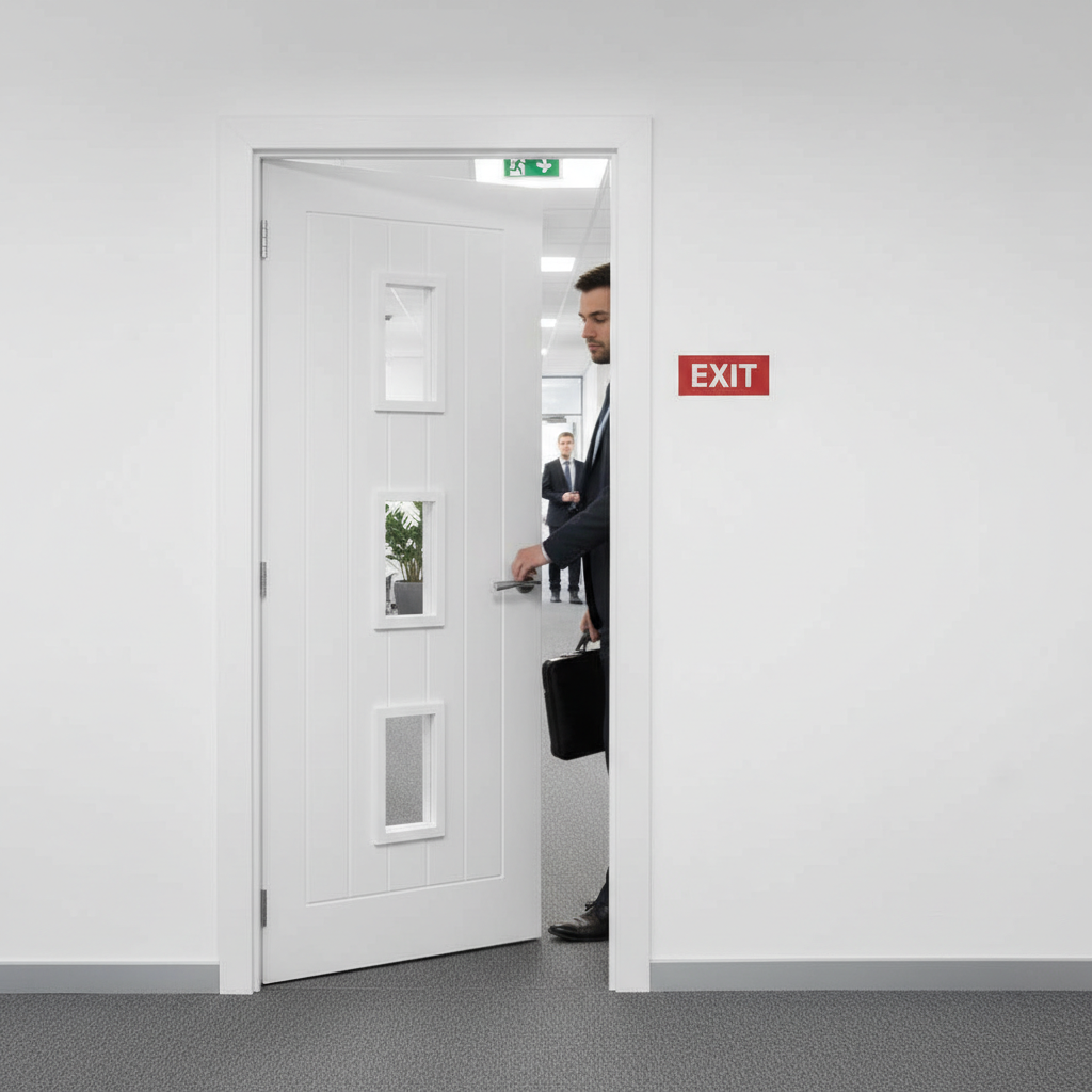 Premium Internal Unglazed Fire Rated Door - 30 Minute Fire Protection with Cottage Style Design