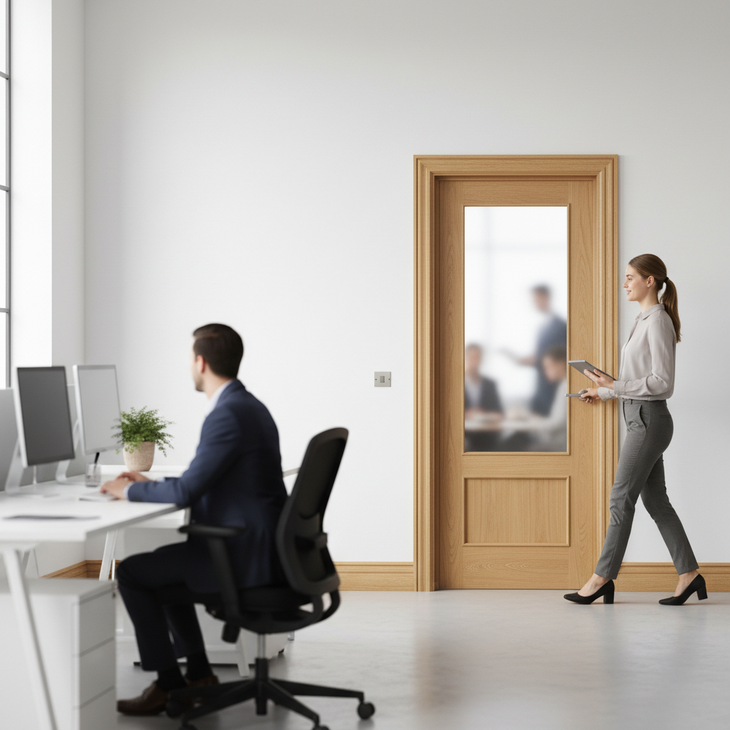 Premium Custom Made Oak Internal Door with Raised Mouldings for Elegant Interiors