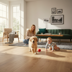 Premium 14mm Light Brushed 5G Click Engineered Real Wood Flooring - Natural Oak with UV Oil Finish for Easy Installation and Durability
