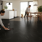 Premium 5mm Embossed Purecoat Rigid Core Vinyl Flooring in Black Marble Finish - High-Performance, Water-Proof, and Comfortable - Image 2