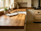Solid European Oak Furniture Board 27mm Thick Unfinished 2.40m Length - detail view