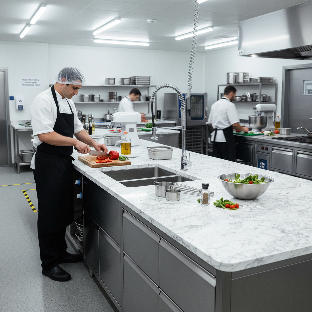 Premium Rounded Edge Laminate Worktop 3000mm x 600mm x 28mm - Durable Stone Effect Finish for Kitchen Elegance - Image 2