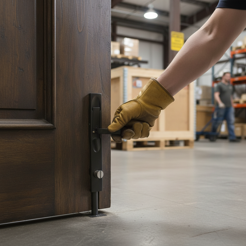 Premium 150mm Lever Action Flush Bolt with Matt Black Finish and Required Fixings for Modern and Traditional Doors