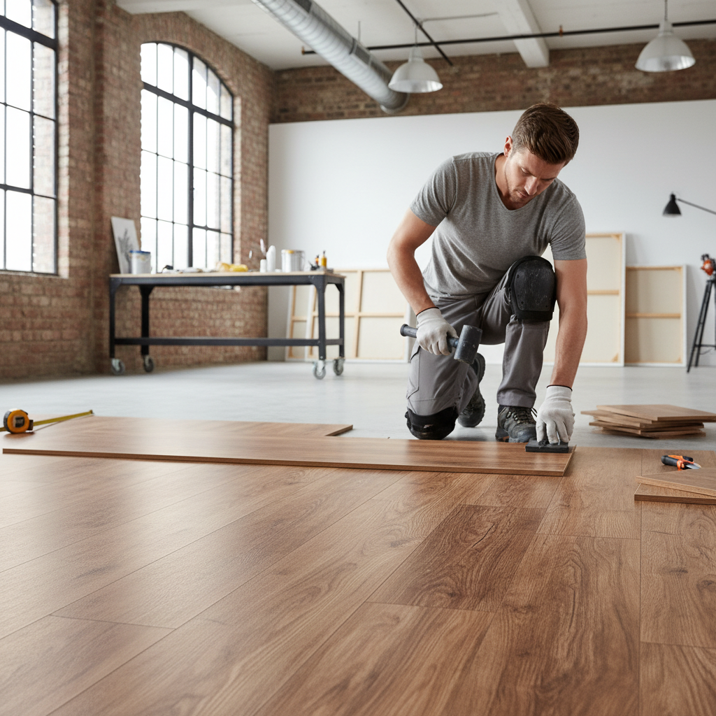 Premium 10mm Handscraped Moisture Resistant Laminate Flooring - Authentic Style with Water-Resistant Surface for Humid Rooms