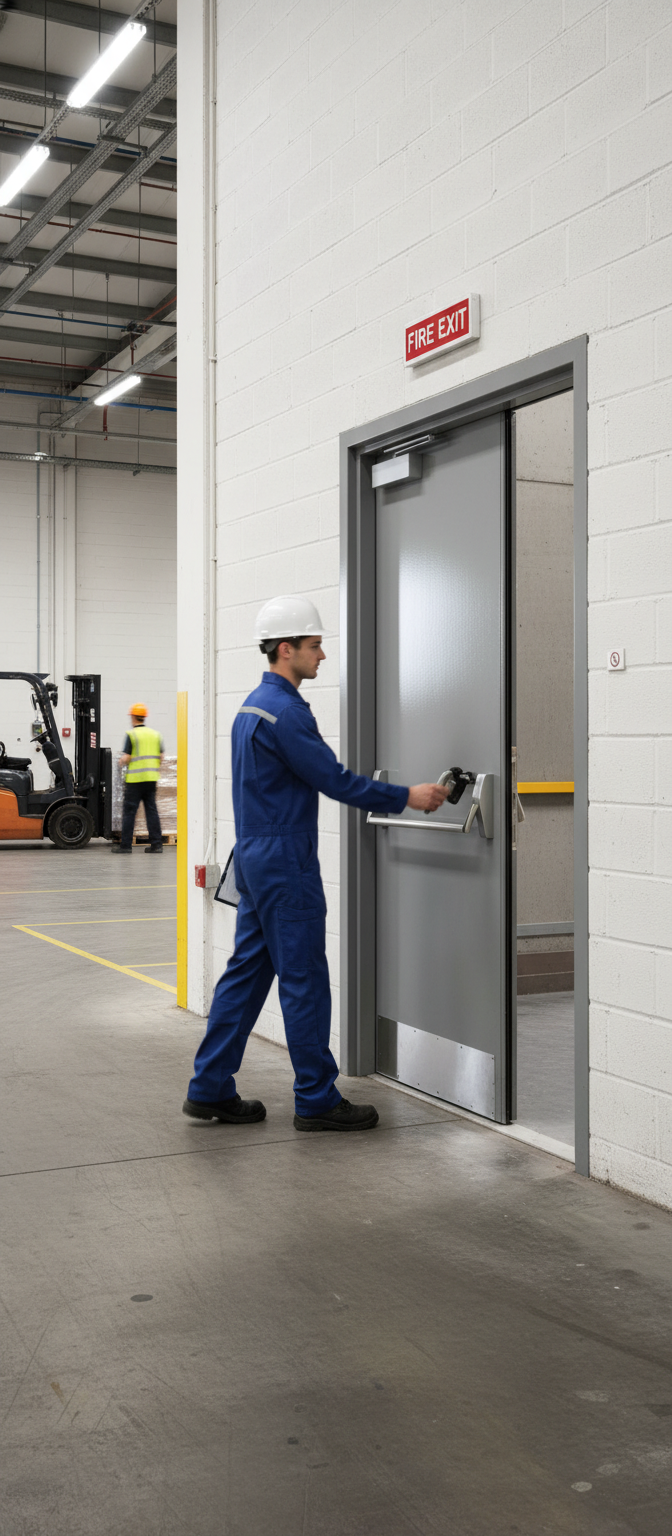 Premium High Gloss FD30 Fire Door - Bespoke Sizes and Finishes for All Homes - High-Quality Professional Grade for Industrial and Commercial Applic...