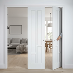Premium Telescopic Pocket Door System with Solid Core Construction and Adjustable Features for Modern Home Design