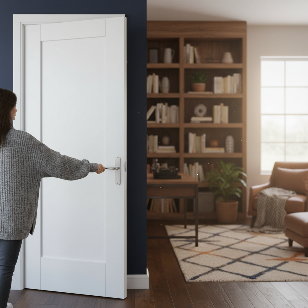 Premium Internal White Pattern 10 Door - Solid Core, Primed for Finishing, Customizable Size Options