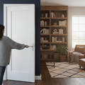 Premium Internal White Pattern 10 Door - Solid Core, Primed for Finishing, Customizable Size Options