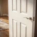 Internal White Moulded Primed Textured 6 Panel Door - detail view