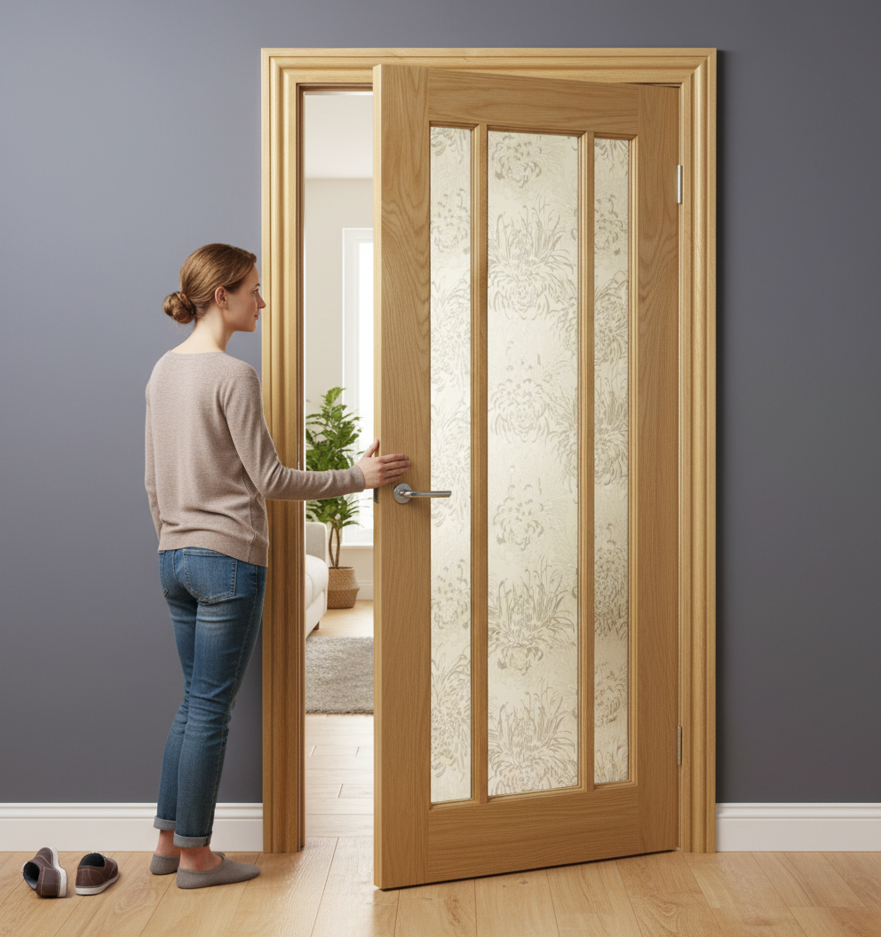 Premium Ogee Profile Oak Architrave for Single Doors - Natural Finish, 2133mm Length