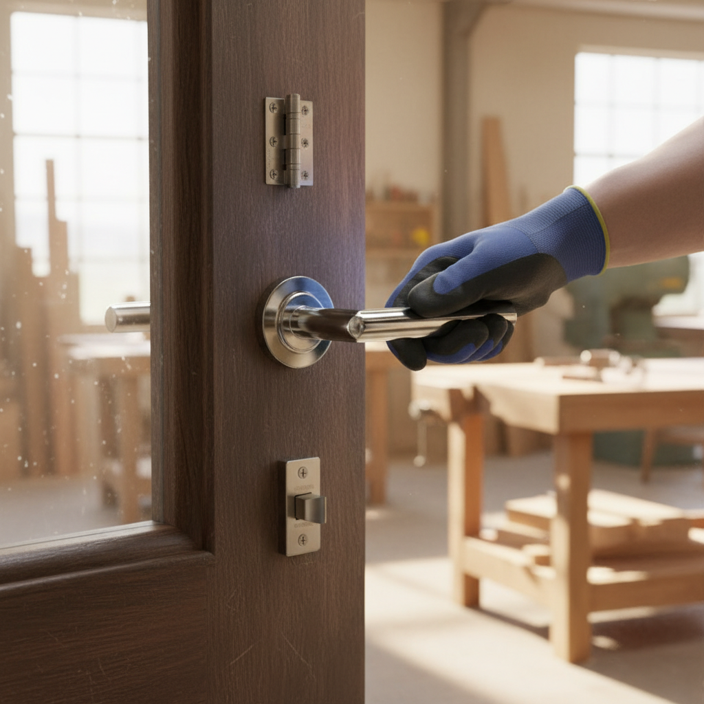 Premium Polished Chrome Door Handle Pack with Hinges and Latch Options for Stylish Home Decor