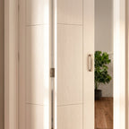 Internal Bi-Fold Door, White, Primed Finish, Semi-Solid Core - detail view