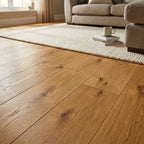5mm Thick Rustic Oak Rigid Core Vinyl Flooring - Lifestyle Collection - detail view